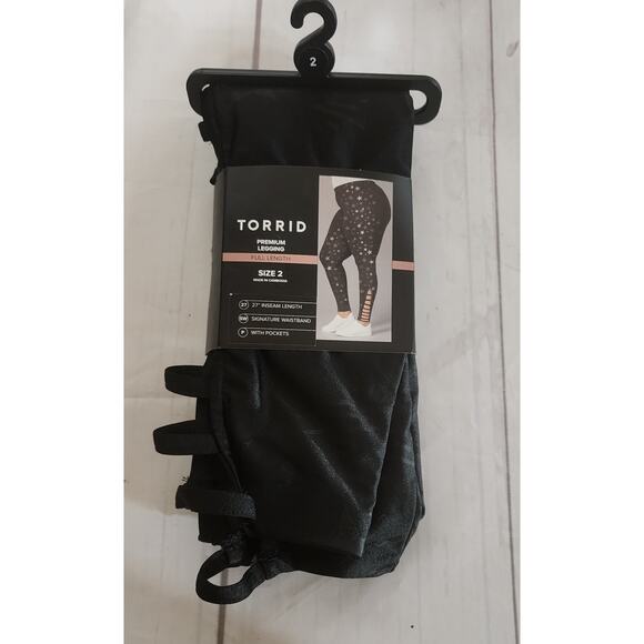 NWT Torrid Full-Length Signature Embossed Lattice Leggings Plus Size: 2X (18/20) - Picture 4 of 5